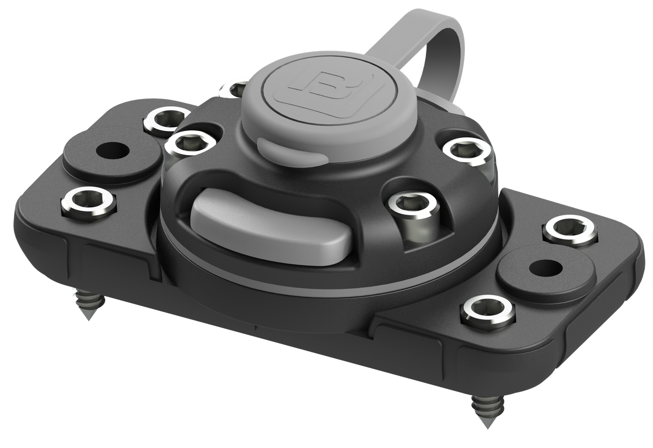 Посилена монтажна система BORIKA FASTen FFr444 чорнo-сіра для кріплення аксесуарів на човнах і каяках міцна та універсальна, фото 1