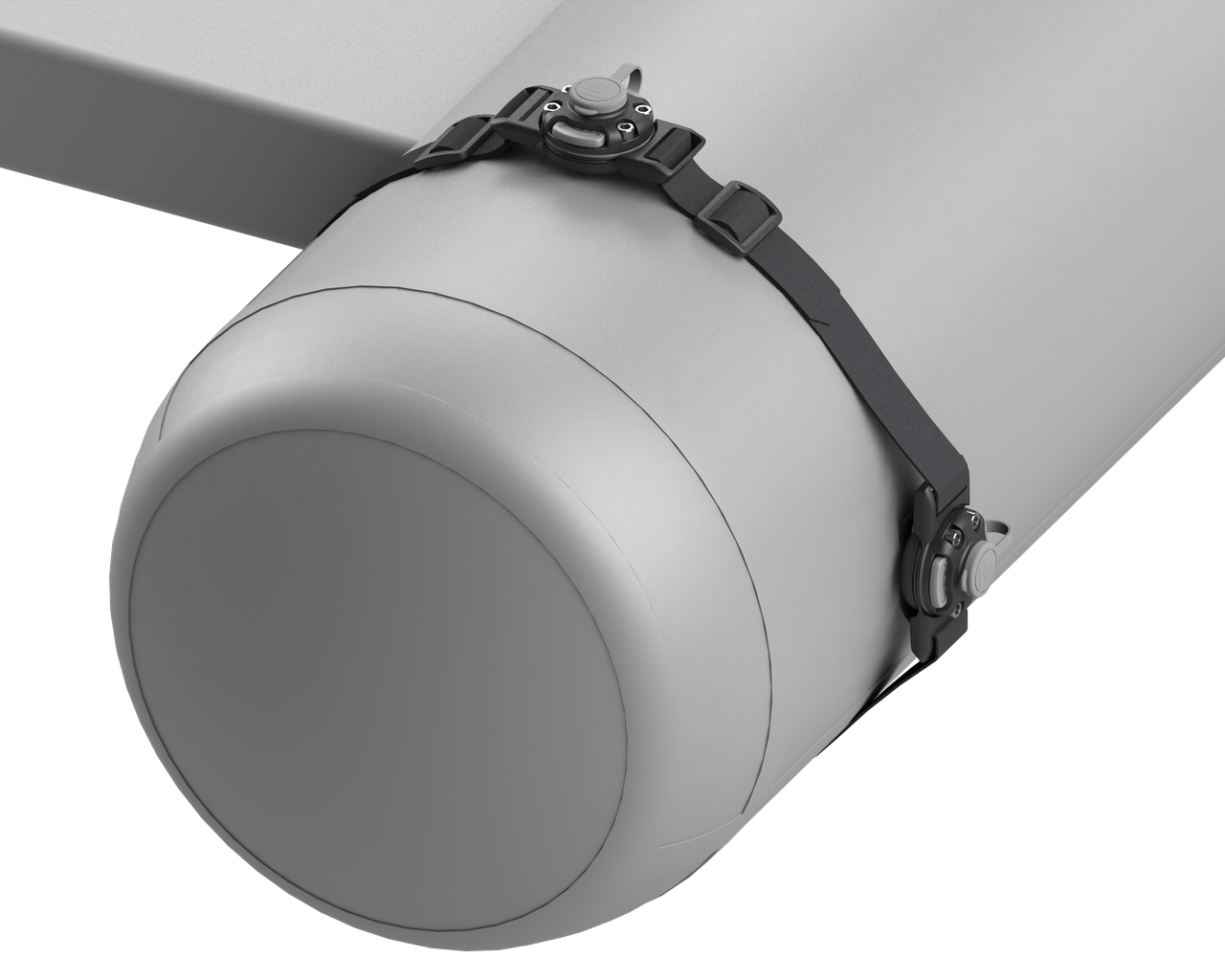 Монтажна система BORIKA FASTen BBm002 чорна-сіра для кріплення аксесуарів на belly boats з двома замками та кріпленням FASTen, фото 1