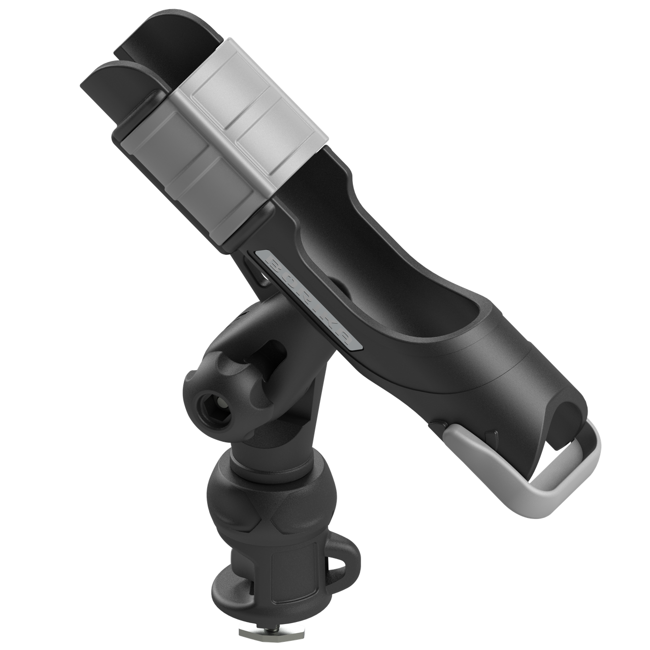 Тримач спінінга BORIKA FASTen HTs213 чорнo-сірий з замком Fs218 для Т-профілів каяків та човнів кріплення FASTen сумісність з, фото 1