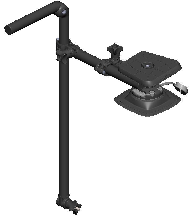 Комплект монтажу ехолота BORIKA FASTen FTp601 для човнів ПВХ до 7 дюймів з системою FMp224 і поворотною платформою, фото 1