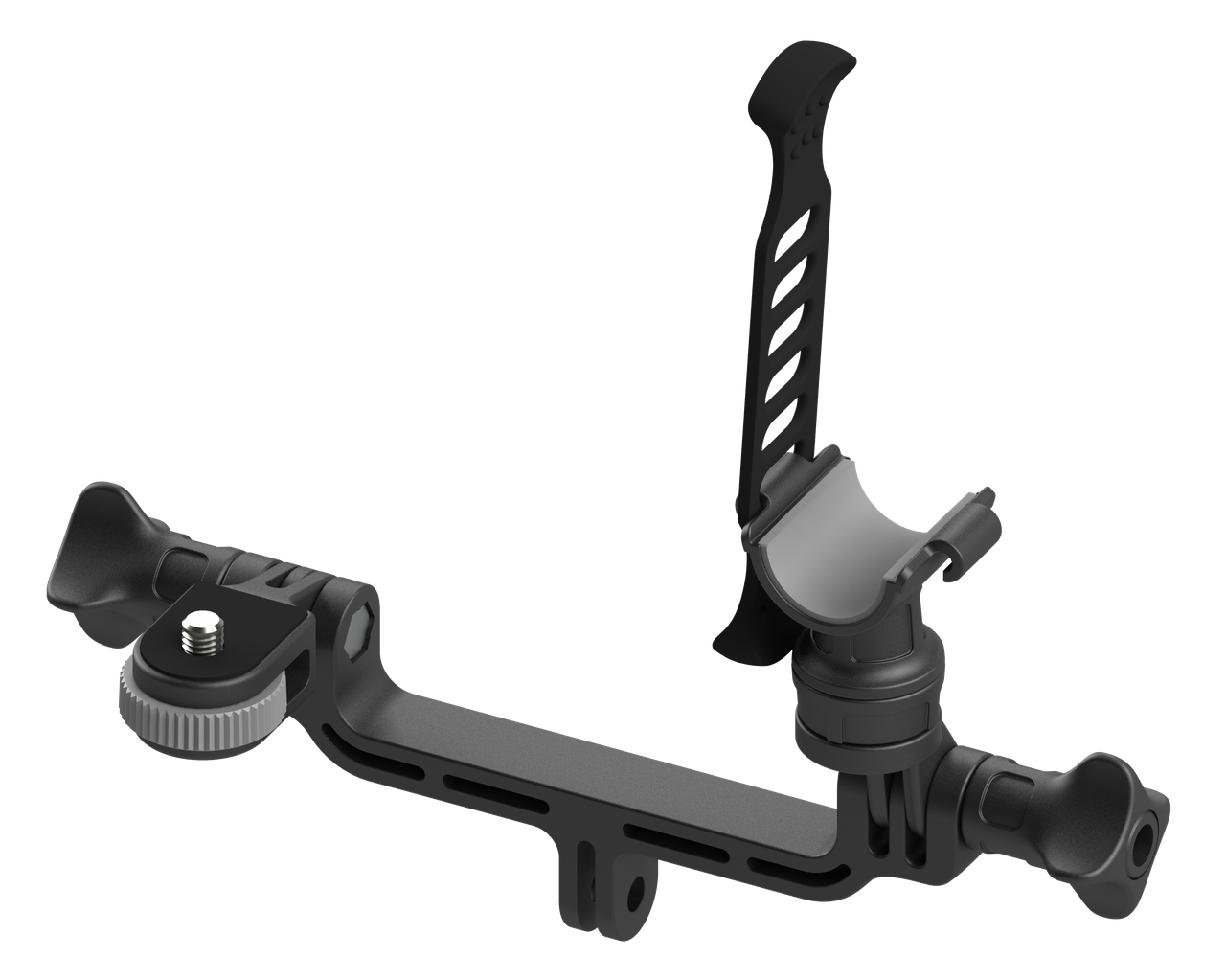 Тримач для екшн-камер BORIKA FASTen Ng004 чорний з еластичним затиском для човнів та катерів 2 камери універсальне кріплення, фото 1