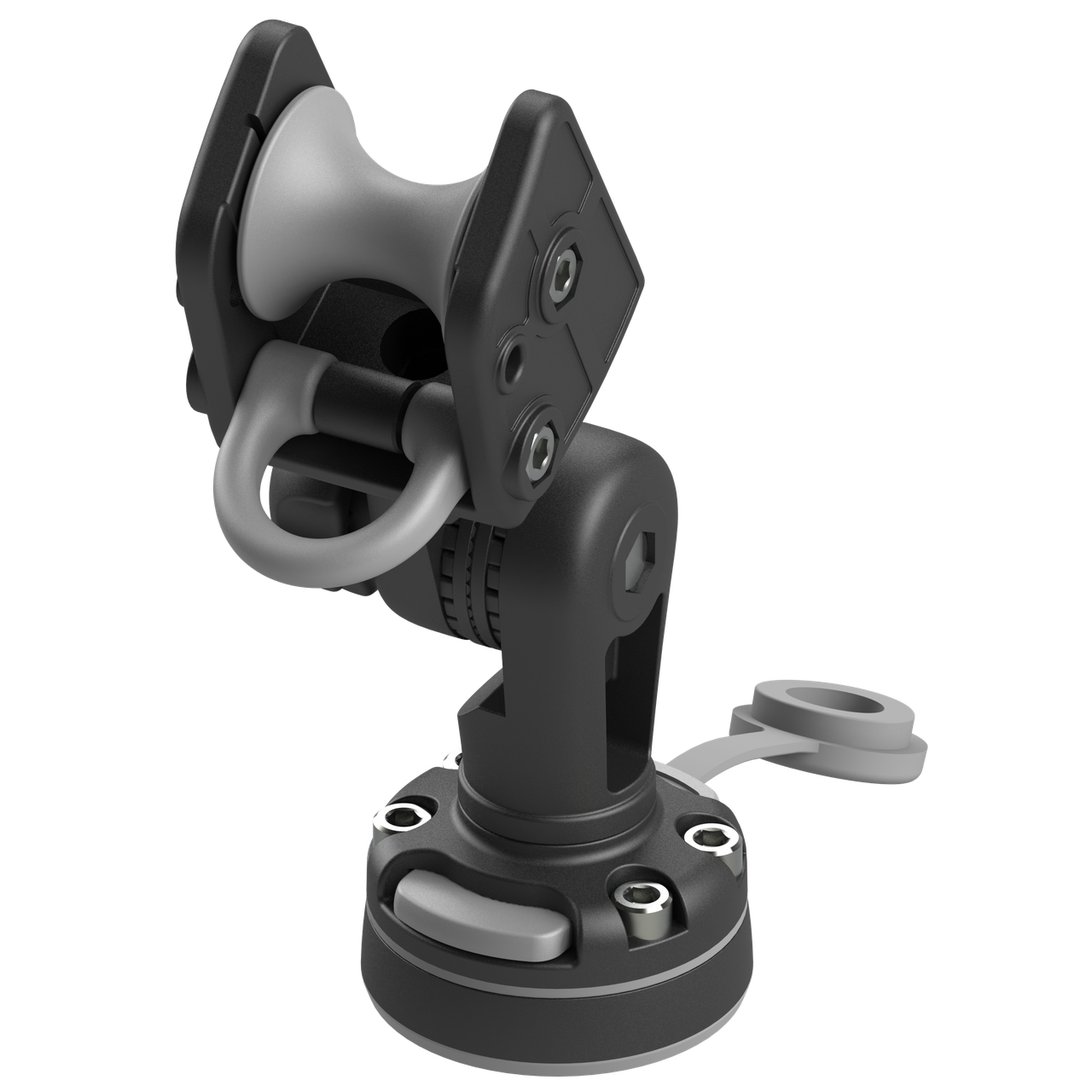 Поворотно-нахилений якорний рым-ролик BORIKA FASTen ARrb003 для човнів до 8 кг з D-образним направляючим кільцем і системою FMb, фото 1