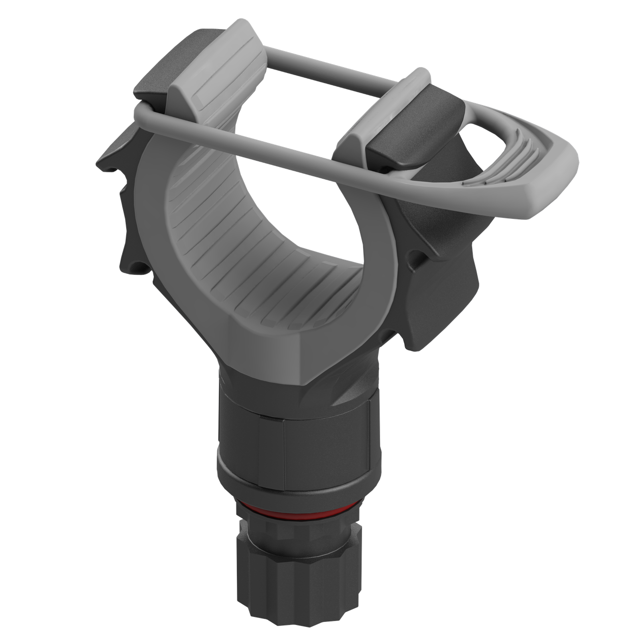 Тримач з притиском BORIKA FASTen Rh200 чорний-сірий для фіксації предметів d 15-50 мм на човні та каяку, фото 1