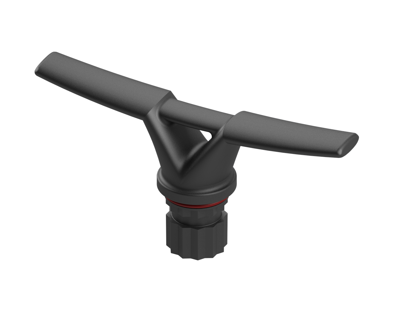 Швартовний кнехт BORIKA FASTen Fc229 чорний 360° поворотний для човнів до 6 м з армованого поліаміду, фото 1