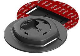 Монтажна площадка BORIKA FASTen Ms220 чорна з 3M VHB скотчем для замків Fs218 на човнах діаметром 100 мм