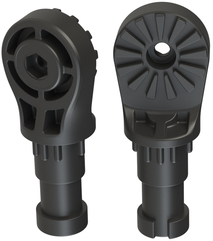 Адаптер BORIKA FASTen ASb027 чорний 27.7° для SCOTTY кріплення для човнів і катерів з поліаміду, фото 1