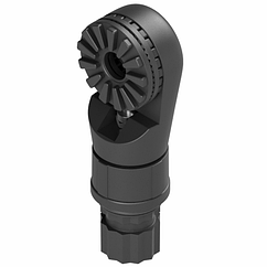 Поворотний адаптер BORIKA FASTen As221 чорний-сірий для човнів і катерів з кроком шліців 7.5°-27.7° 360° обертання для