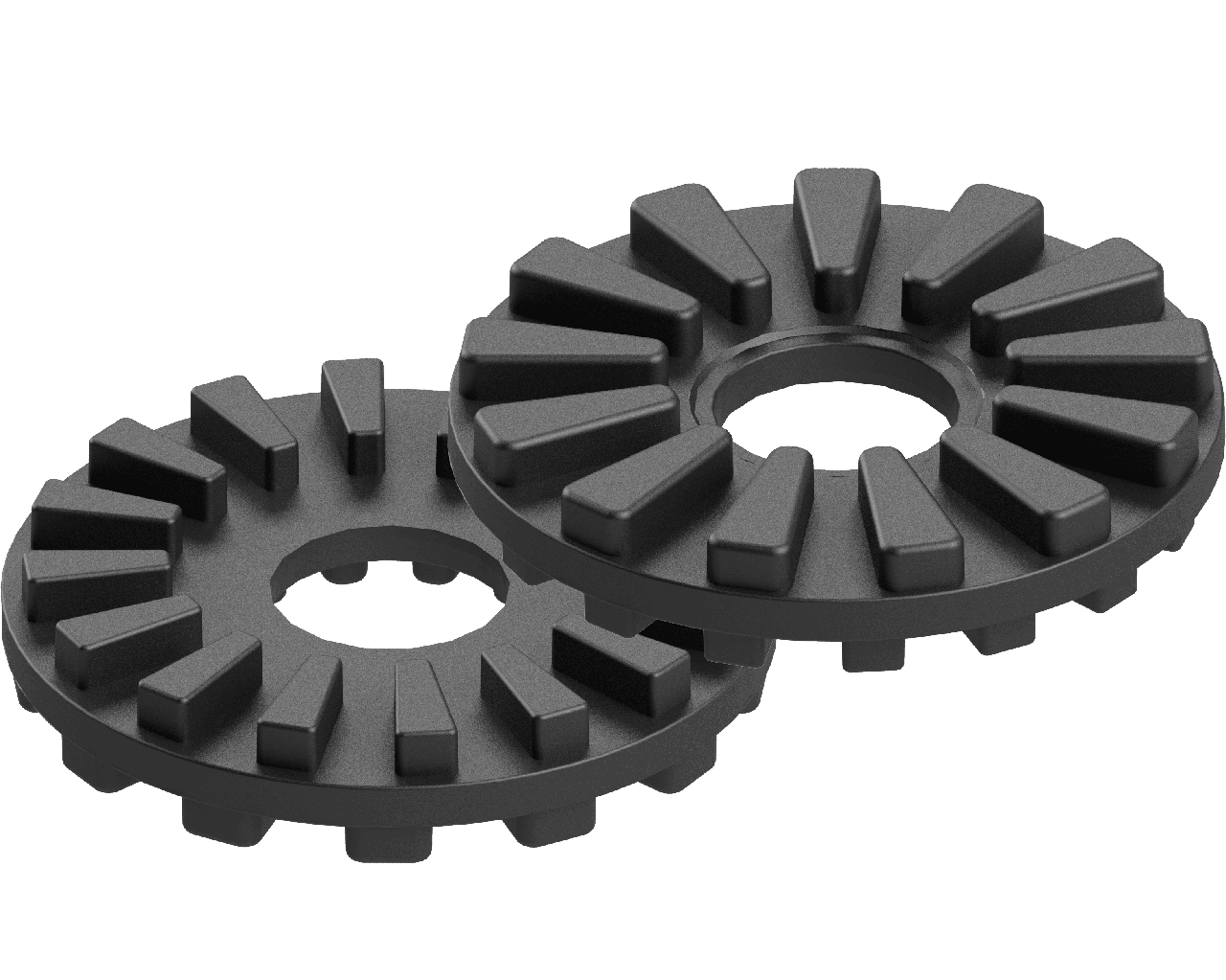 Комплект перехідних шайб BORIKA FASTen Da230 чорні 3 шт для аксесуарів Scotty та RAILBLAZA шліци 22.5°-27.7°, фото 1