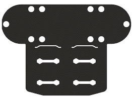 ПВХ кріплення BORIKA FASTen Pm150 чорне тип MOLLE для човнів і катерів сумісне з сумками Bm181 Bm182 Bm183