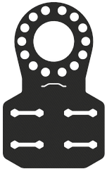 ПВХ кріплення BORIKA FASTen Pm219 чорне MOLLE для човнів та сумок з ПВХ тканини універсальне рішення для активного відпочинку