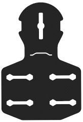 ПВХ кріплення BORIKA FASTen Pm218 чорне тип MOLLE для сумок під замок Fs218 для човнів і катерів з ПВХ