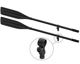 Весла BORIKA FASTen PBp150 чорні 2 шт 1.5 м з уключинами Rlp035 для надувних човнів і катерів