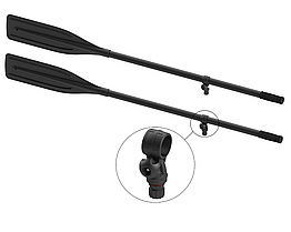 Весла BORIKA FASTen PBp160 чорні 1.6 м з уключинами Rlp035 для надувних човнів та катерів