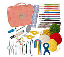 Набір для в'язання гачком Maaleo 25692 – 58 предметів у комплекті, органайзер
