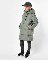 Пухова тепла якісна зимова довга куртка для хлопчиків