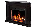 Камінокомплект ArtiFlame Boston Corner AF28S махагон коричневий антик з обігрівом і звуком горіння вогню, фото 3