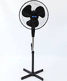 Вентилятор RAF TOP FS40-5 побутовий осевий з регулюванням висоти Чорний, фото 3