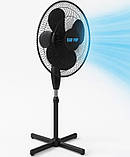 Вентилятор RAF TOP FS40-5 побутовий осевий з регулюванням висоти Чорний, фото 4