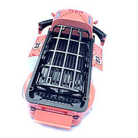 Машинка метал Volkswagen Type 2 VW кемпінг Bus брожева Фольксваген 1:32 відкр двері баг капот звук світло 14,5*6,6*5,5см, фото 6