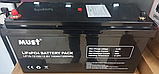 Акумуляторна батарея MUST LiFePO4 LP1500-12100 12 V 100 Ah, фото 4