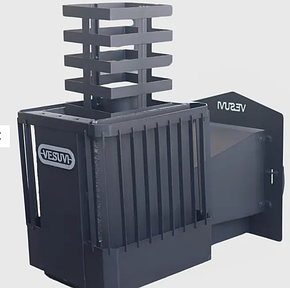 ПІЧ ДЛЯ БАНИ І САУНИ VESUVI РЕБРО 30 М3, СТЕКЛО 400*400 І ВИНОСОМ, КОММЕРЧЯНА 12 ММ, фото 3