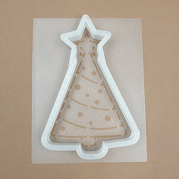 Набір вирубування з трафаретом Ялинка рівна 12.2 см
