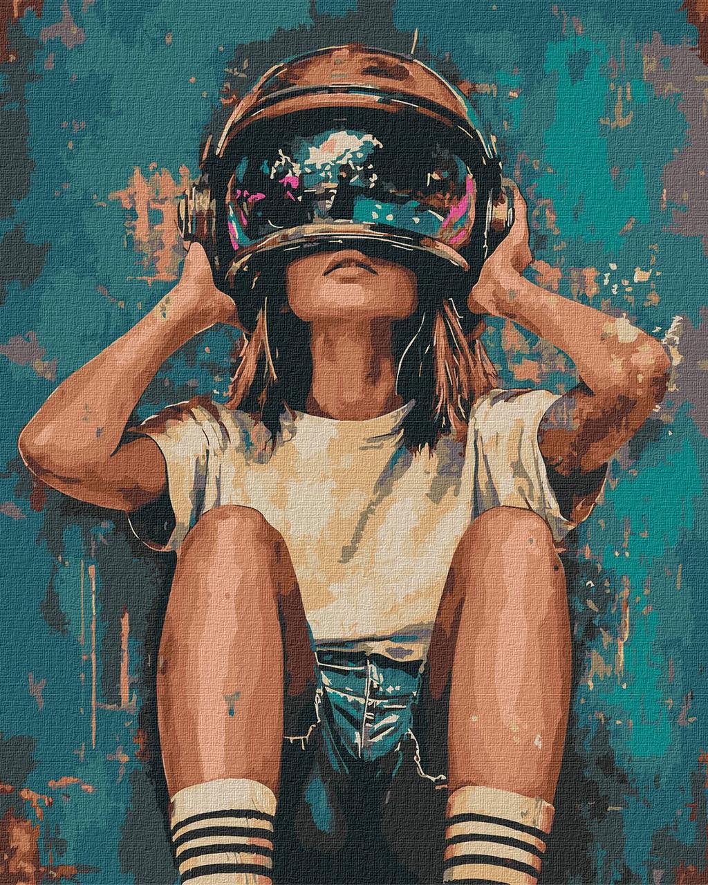 Картина за номерами Люди. Дівчина арт 40*50 см Ідейка KHO 8548, фото 1