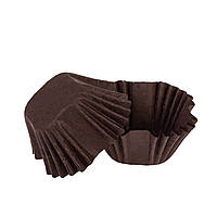 Паперова форма для цукерок (30х30, h=30) коричнева (100 шт)