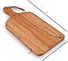 Обробна дошка Samhita з акації з ручкою, для кухні та сервірування, підноси для сиру, нарізки м'яса і ковбас, фото 4