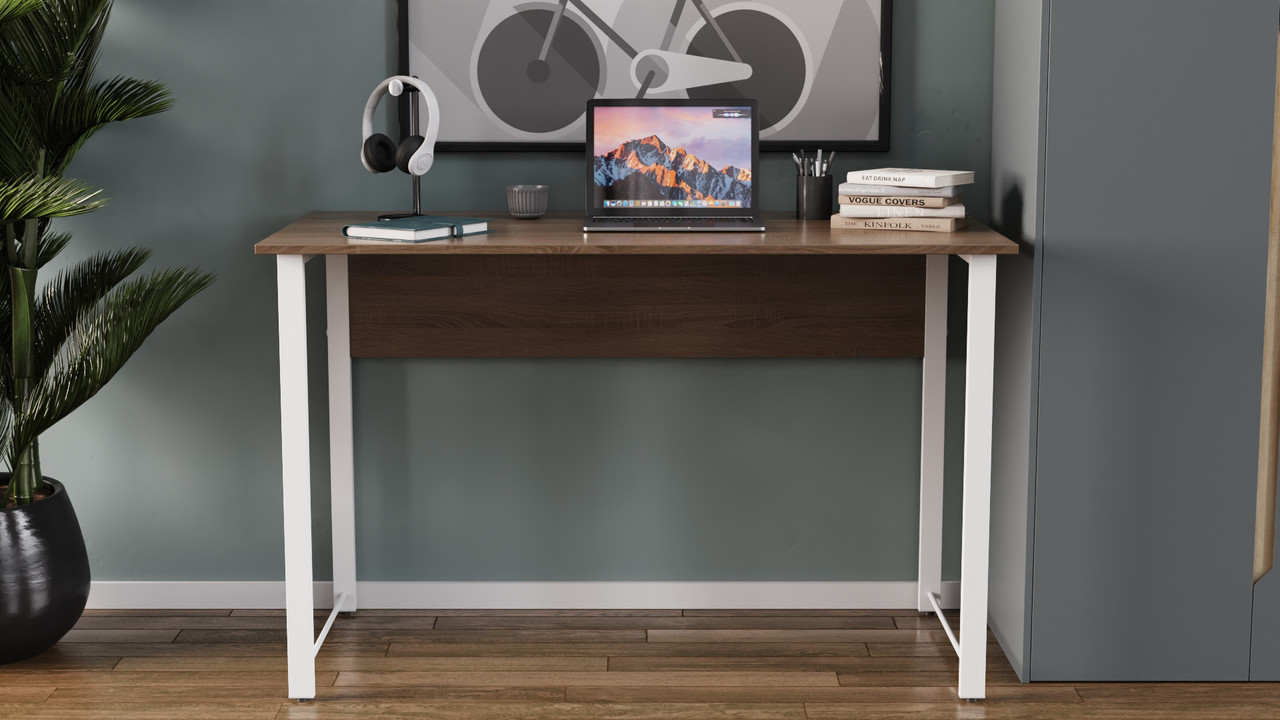 Комп'ютерний стіл Ferrum-decor Курт 75x120x70 білий ДСП Дуб Сонома Труфель 16мм (FRD-102238), фото 1