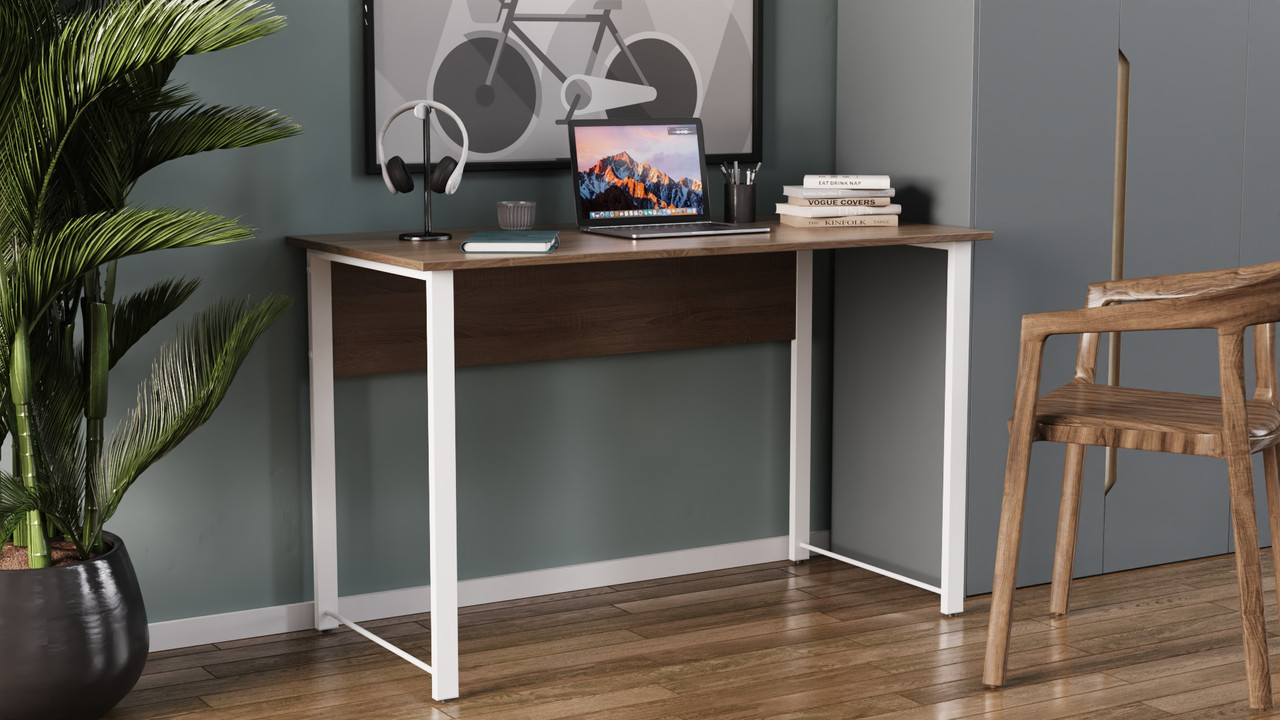 Комп'ютерний стіл Ferrum-decor Раян 75x100x70 сірий ДСП Білий 32мм (FRD-101626), фото 1