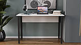 Комп'ютерний стіл Ferrum-decor Курт 75x100x70 чорний ДСП Білий 16мм (FRD-102033), фото 4