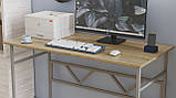 Комп'ютерний стіл Ferrum-decor Раян 75x120x70 сірий ДСП Дуб Сонома 16мм (FRD-101632), фото 5