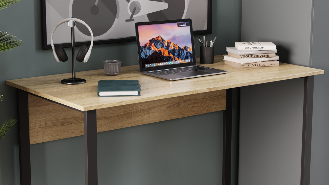 Комп'ютерний стіл Раян 75x120x60 сірий ДСП Сосна Кембра 32мм FRD-101610, фото 1