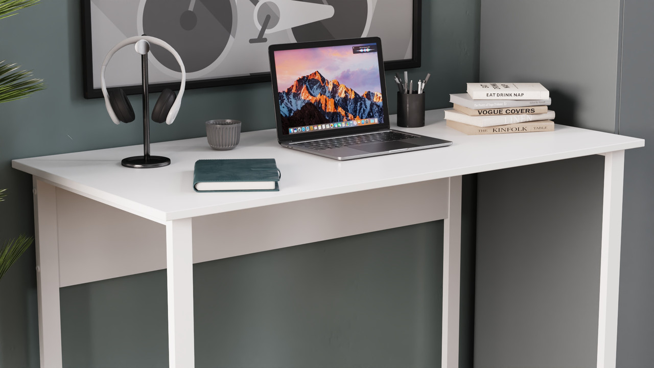 Комп'ютерний стіл Ferrum-decor Курт 75x120x70 білий ДСП Білий 16мм (FRD-102236), фото 1