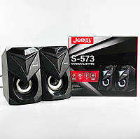 Колонка комп'ютерна Jedel S-573 з RGB підсвічуванням (USB+3.5mm)