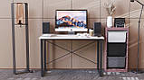 Комп'ютерний стіл Ferrum-decor Дейв 75x100x60 чорний ДСП Білий 16мм (FRD-101964), фото 4