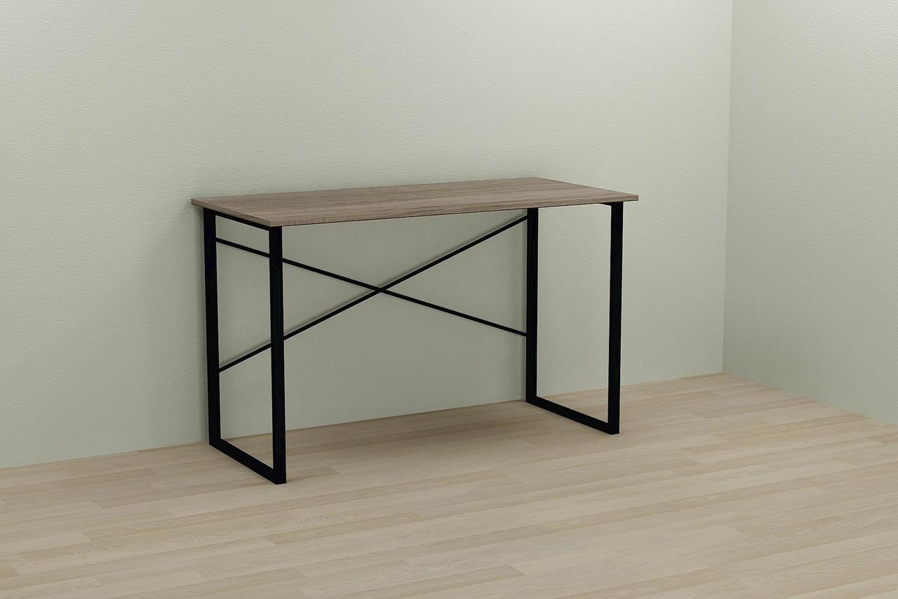 Комп'ютерний стіл Ferrum-decor Дейв 75x140x60 чорний ДСП Дуб Сонома Труфель 16мм (FRD-101985), фото 1