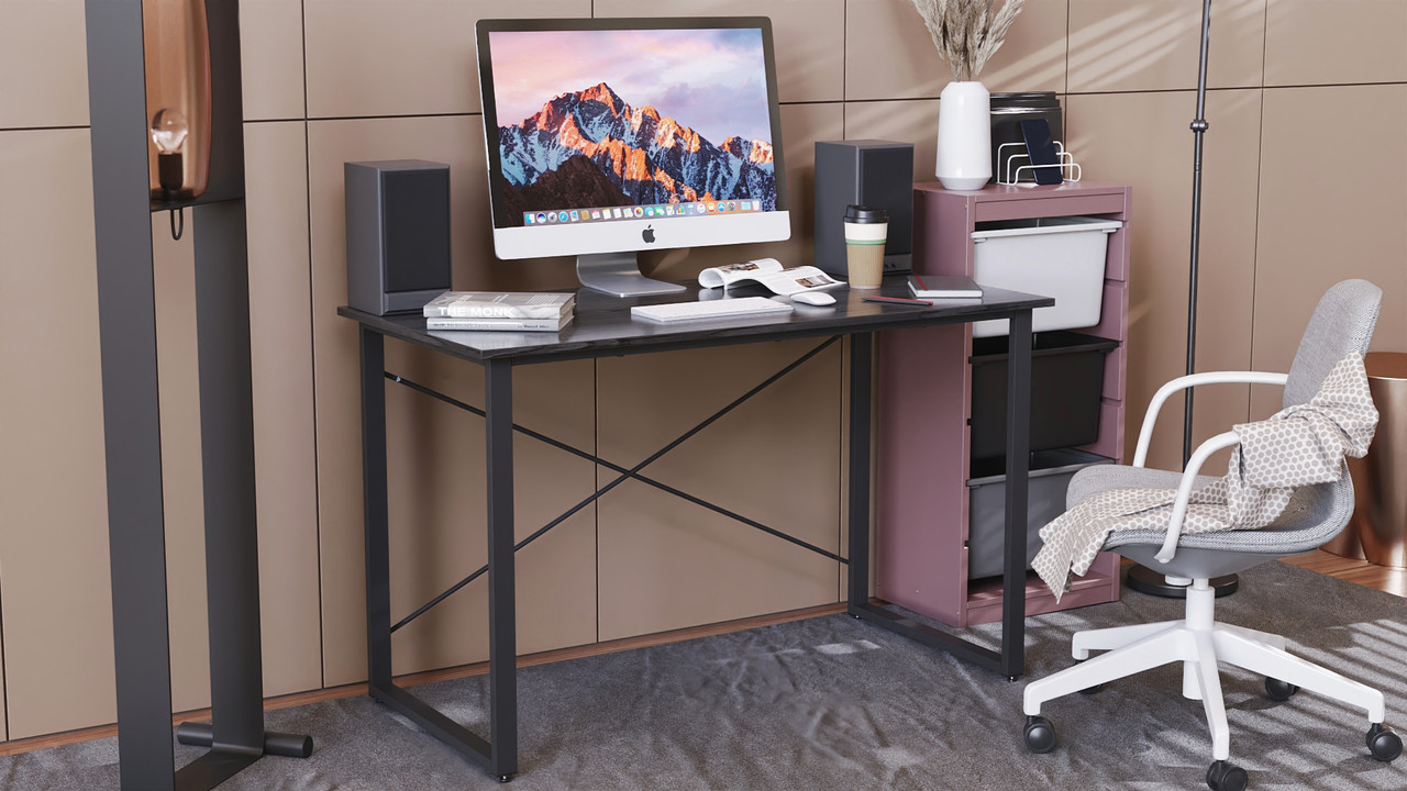 Комп'ютерний стіл Дейв 75x120x70 чорний ДСП Сосна Кембра 16мм FRD-102007, фото 1