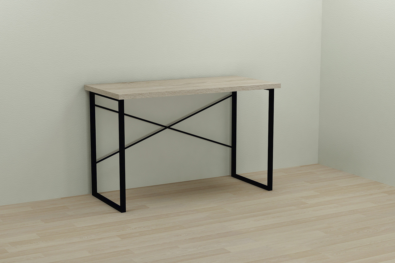 Комп'ютерний стіл Ferrum-decor Дейв 75x100x70 чорний ДСП Дуб Сонома 32мм (FRD-101999), фото 1