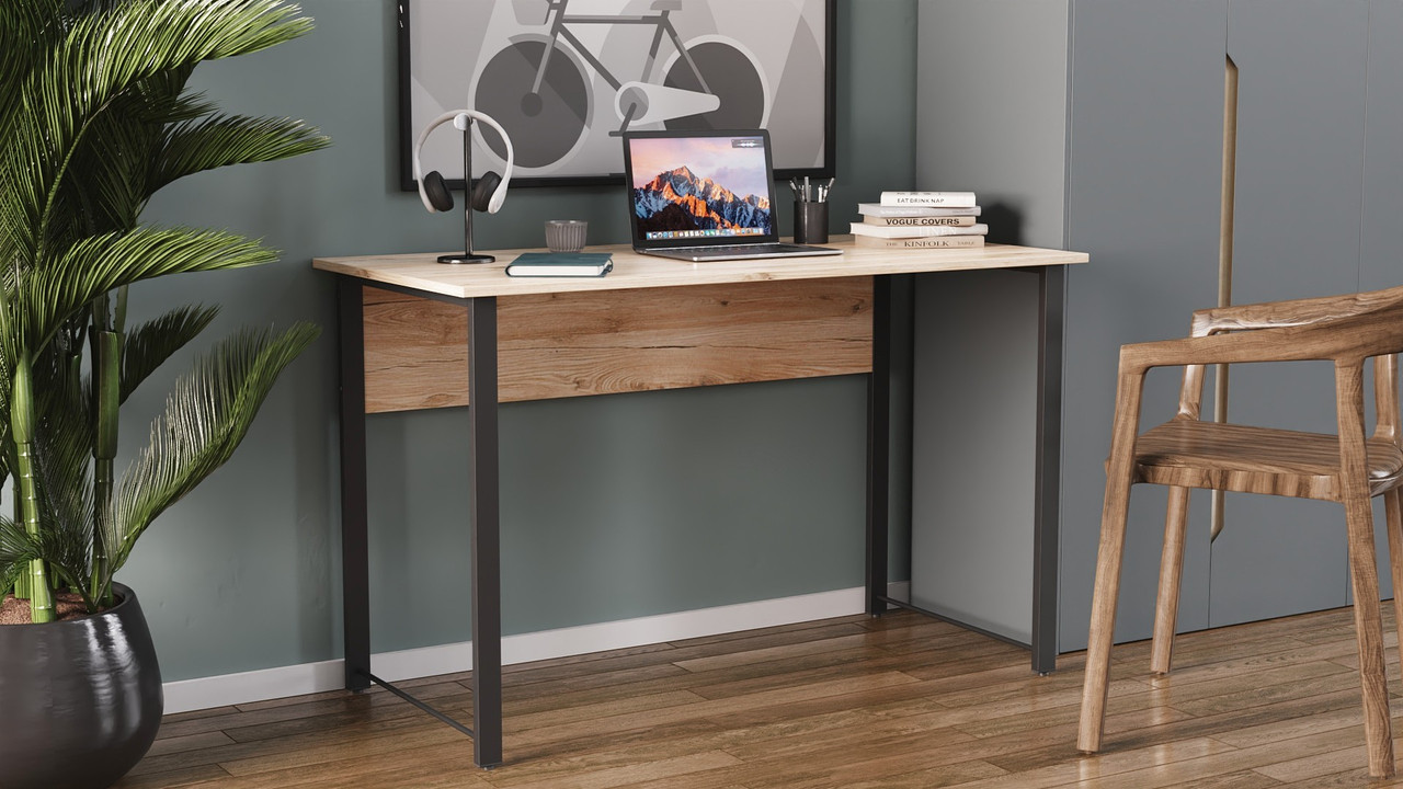 Комп'ютерний стіл Ferrum-decor Курт 75x100x60 чорний ДСП Дуб Артізан 16мм (FRD-102024), фото 1