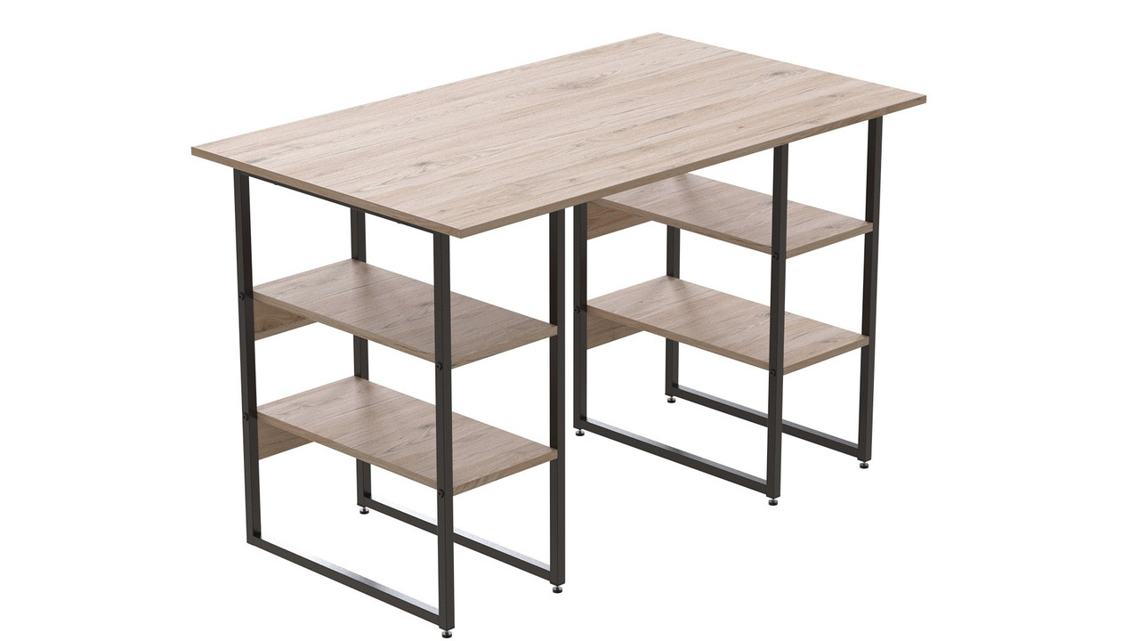 Комп'ютерний стіл Ferrum-decor Карен 75x140x60 чорний ДСП Дуб Артізан 32мм (FRD-102058), фото 1