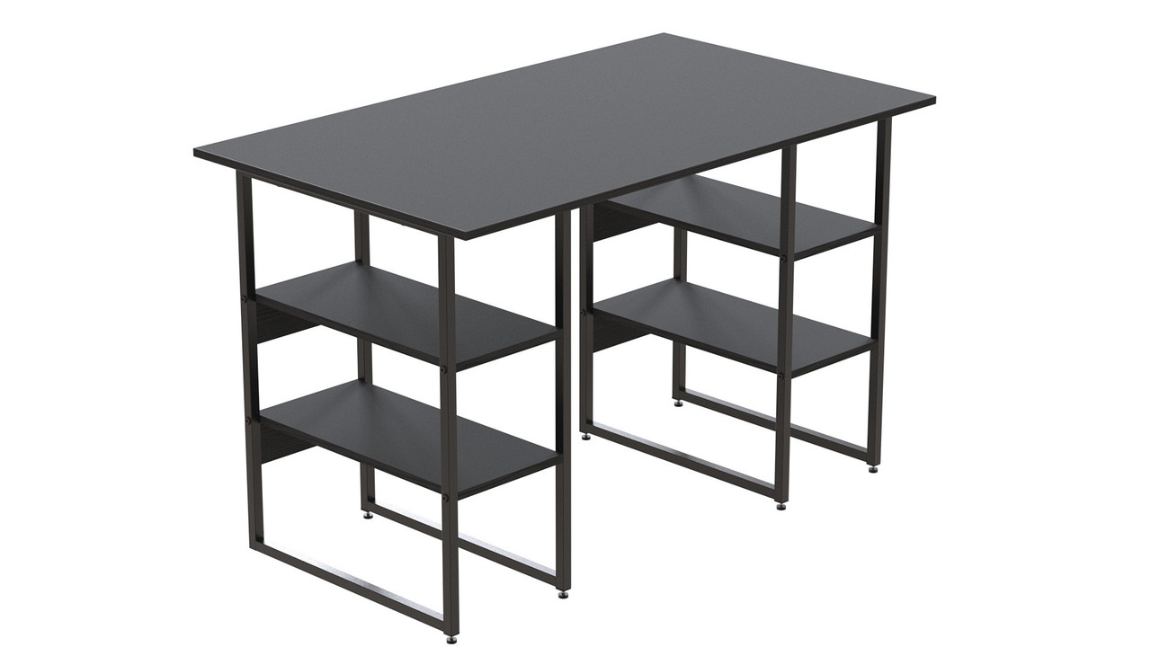 Комп'ютерний стіл Карен 75x120x60 чорний ДСП Сосна Кембра 32мм FRD-102049, фото 1