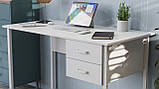 Комп'ютерний стіл Ferrum-decor Таккота 75x120x70 білий ДСП Білий 16мм (FRD-102116), фото 5