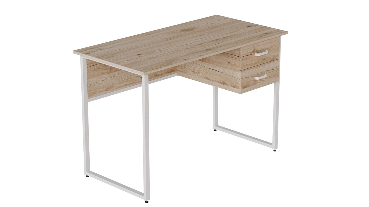 Комп'ютерний стіл Ferrum-decor Таккота 75x120x60 білий ДСП Дуб Артізан 32мм (FRD-102096), фото 1