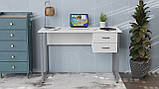 Комп'ютерний стіл Ferrum-decor Таккота 75x140x60 сірий ДСП Білий 16мм (FRD-102320), фото 4