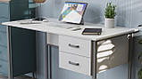 Комп'ютерний стіл Ferrum-decor Таккота 75x140x60 сірий ДСП Білий 16мм (FRD-102320), фото 5