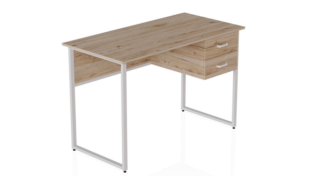 Комп'ютерний стіл Ferrum-decor Таккота 75x140x70 білий ДСП Дуб Артізан 32мм (FRD-102134), фото 1