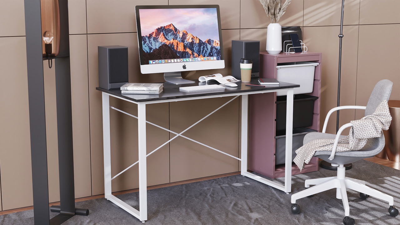 Комп'ютерний стіл Дейв 75x140x70 білий ДСП Сосна Кембра 16мм FRD-102190, фото 1