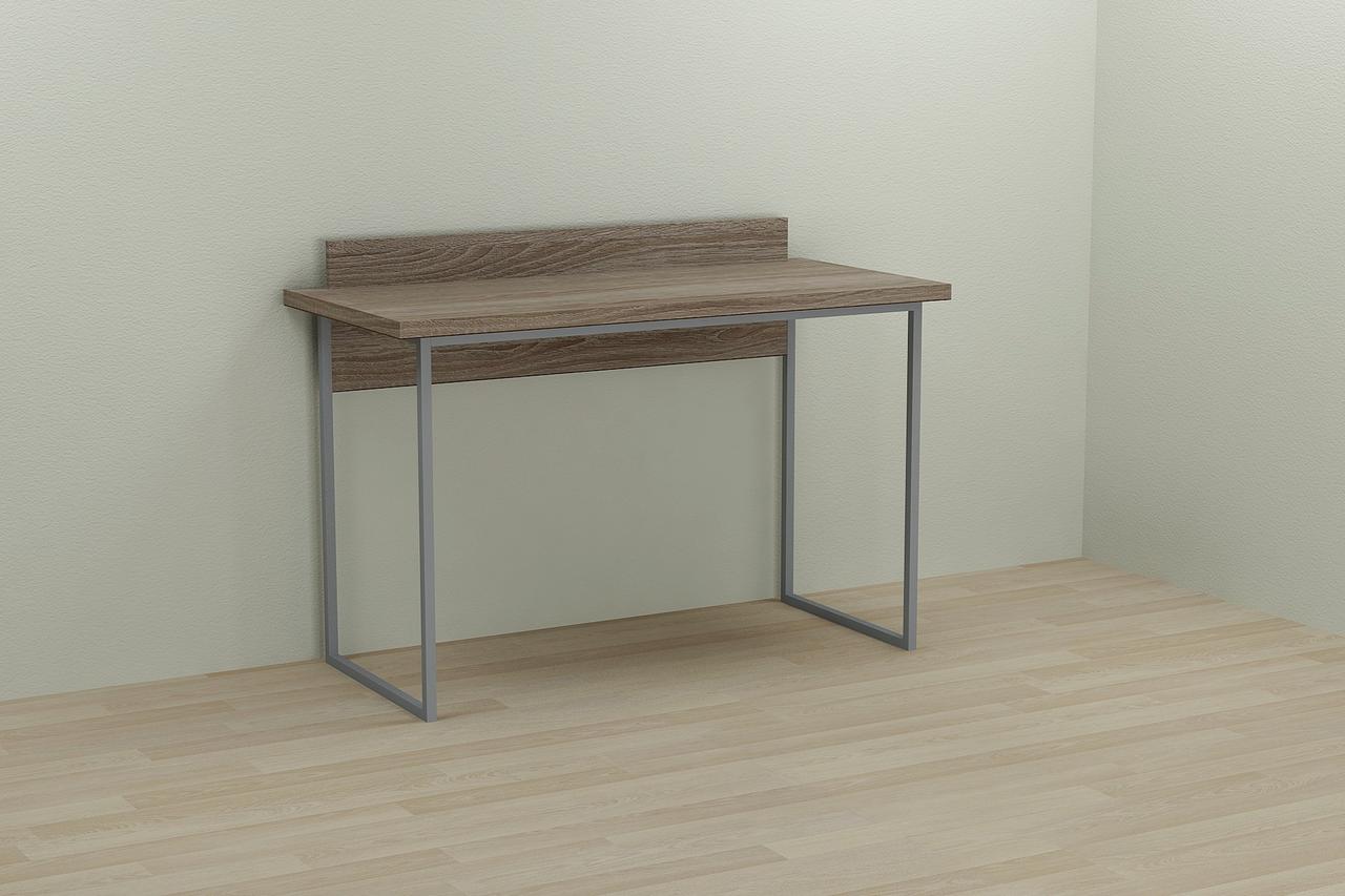 Комп'ютерний стіл Ferrum-decor Скай 75x140x70 сірий ДСП Дуб Сонома Труфель 32мм (FRD-101588), фото 1